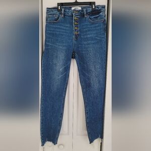 Mica Brand High Rise Blue Jeans with Classic Denim Features